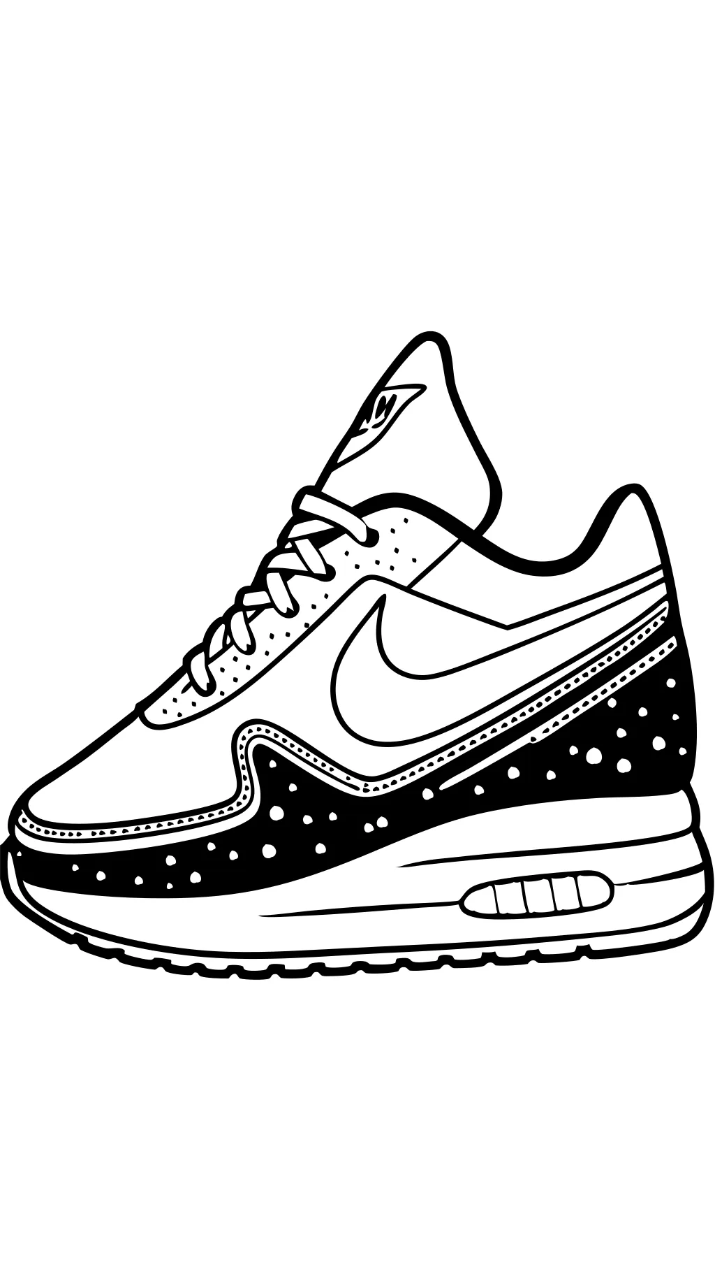 coloring pages of nike shoes